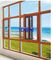 Σύγχρονο εγχώριο αλουμίνιο και ξύλινα παράθυρα, βερνικωμένα διπλάσιο παράθυρα γυαλιού 5mm