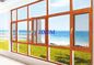 Τα σύγχρονα ντυμένα ξύλινα παράθυρα αργιλίου σχεδίου σπιτιών προσάρμοσαν το χρώμα προαιρετικό για την αγορά Ε.Α.Ε.
